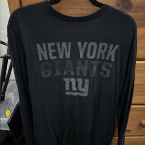 Majestic Black New York Giants Long Sleeve Tee